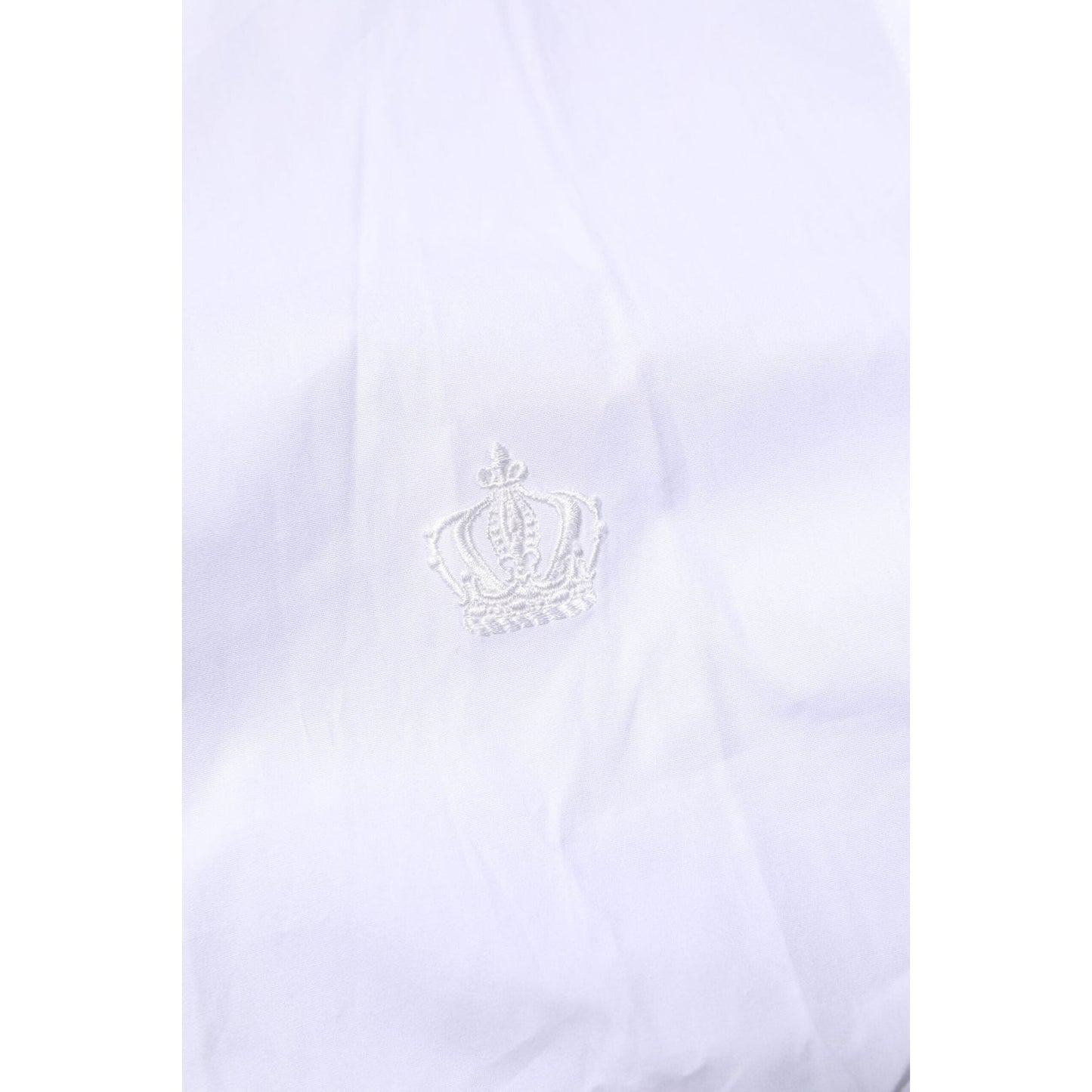 Dolce & Gabbana White Cotton GOLD Long Sleeves Formal Shirt TSH906814-39