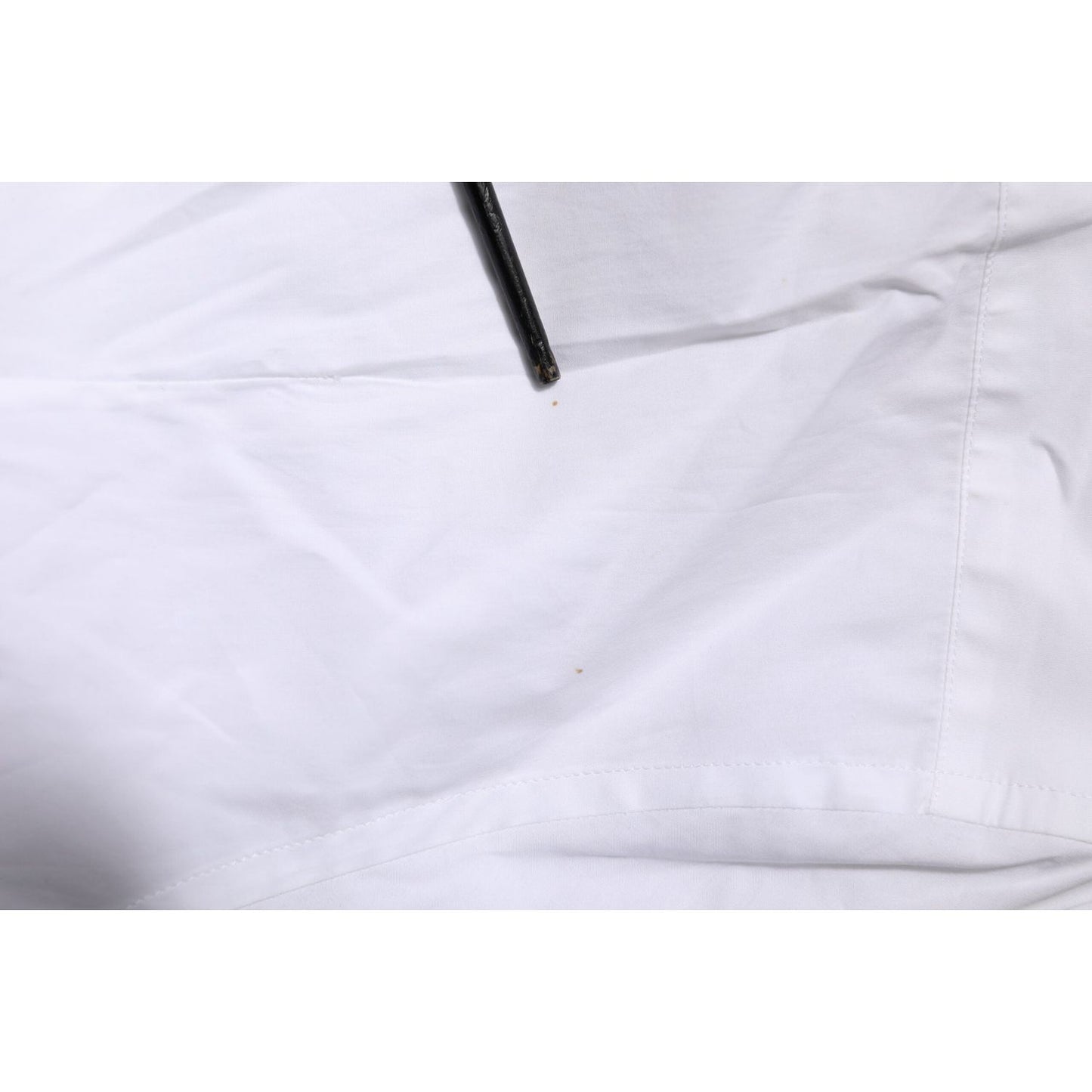 Dolce & Gabbana White Cotton GOLD Long Sleeves Formal Shirt TSH906845-37