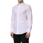 Dolce & Gabbana White Collared Long Sleeves Dress Formal Shirt TSH906863-38