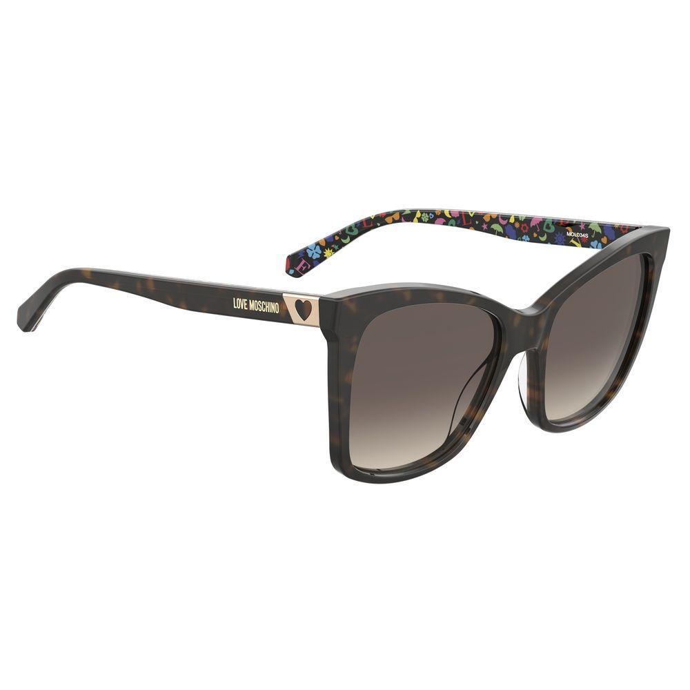 Love Moschino Brown Acetate Sunglasses LMMOL034S086F5HAAC