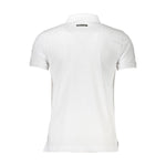 Cavalli Class White Cotton Men Polo Shirt CA-37402-XL
