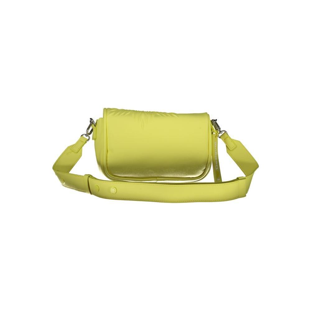 Desigual Yellow Polyethylene Handbag