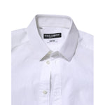 Dolce & Gabbana White Cotton MARTINI Long Sleeve Dress Shirt TSH906895-37
