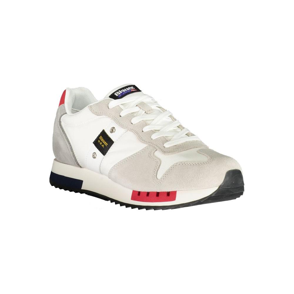 Blauer Blauer White Polyethylene Men Sneaker BL-35538-EU43/US10