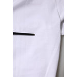Dolce & Gabbana White Cotton Short Sleeve V-Neck Top T-shirt TSH87553-38