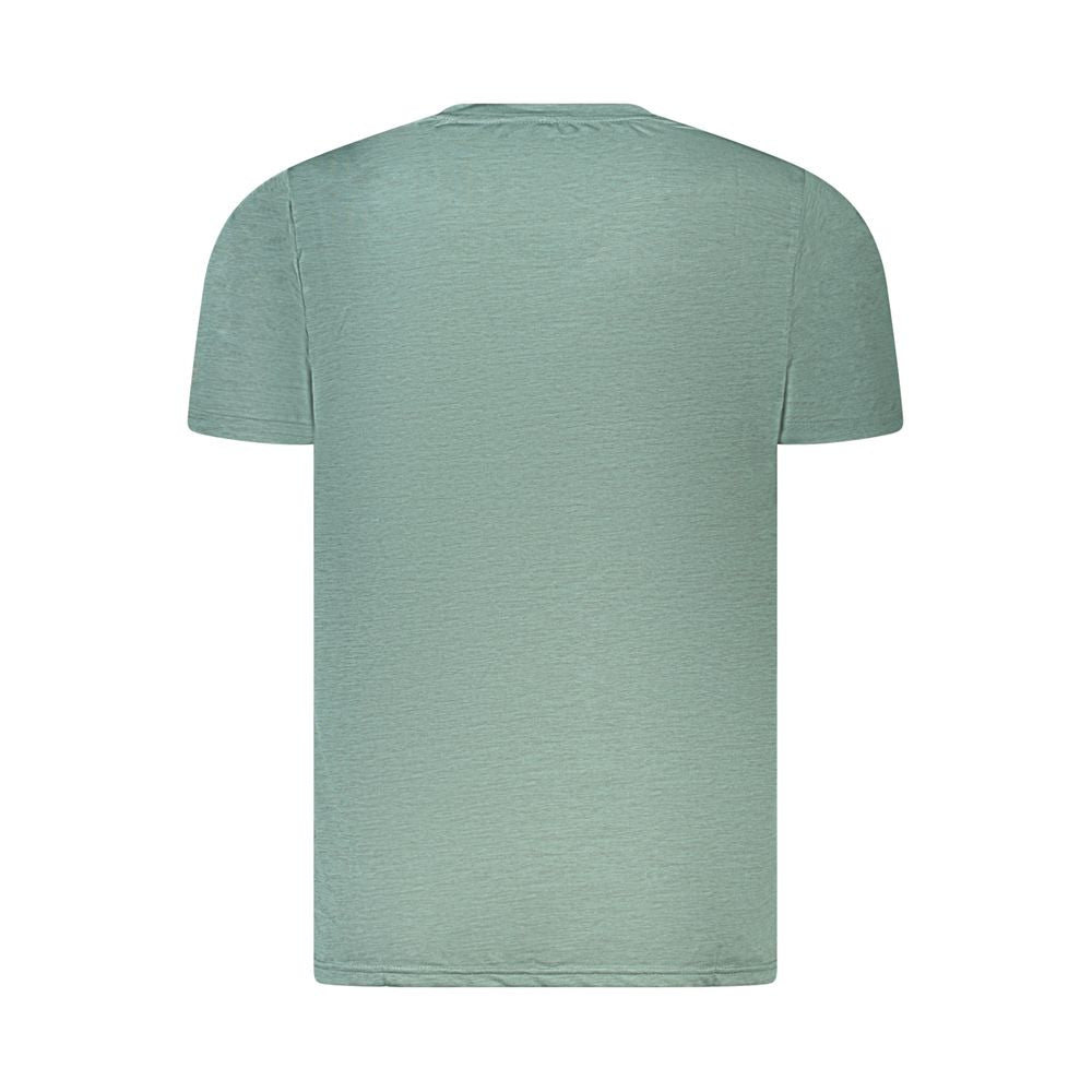 Norway 1963 Green Polyester T-Shirt, short sleeve, crew neck, ultra light breathable fabric, logo, recycled materials.