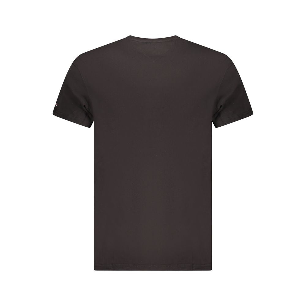 Tommy Hilfiger Black Cotton Men T-Shirt TO-35381-XL