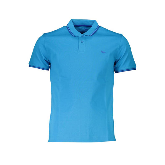 Harmont & Blaine Light Blue Cotton Men Polo Shirt