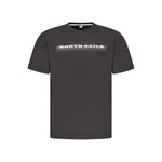 North Sails Black Cotton Men TShirt NO-35026-S