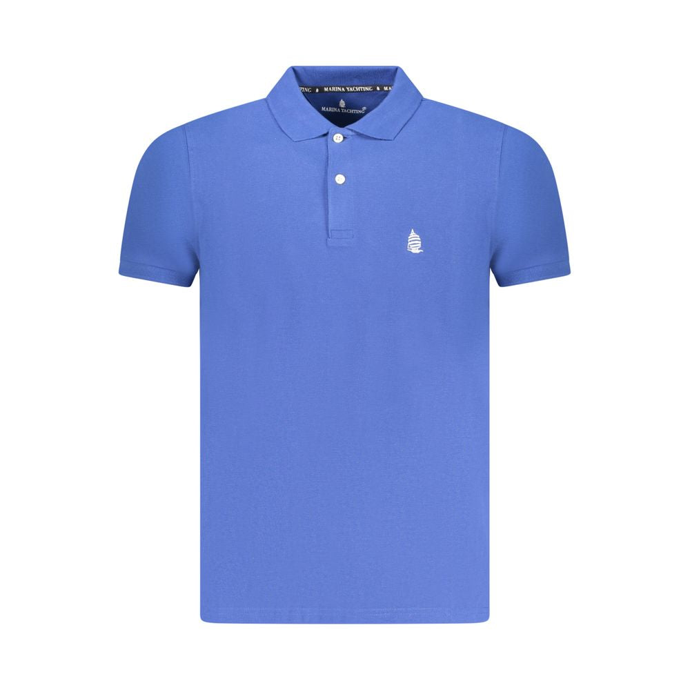 Marina Yachting Blue Cotton Men Polo Shirt MA-38549-S