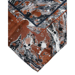 Dolce & Gabbana Multicolor Marble Silk Square Foulard Scarf