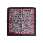 Dolce & Gabbana Multicolor Seashells Square Men Foulard Scarf MS7261