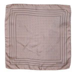 Dolce & Gabbana Beige Dotted Silk Square Men Foulard Scarf MS7326