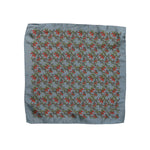 Dolce & Gabbana Gray Chilis Silk Square Men Foulard Scarf