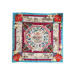 Dolce & Gabbana Multicolor Floral Print Square Foulard Scarf MS7373