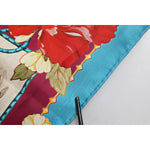 Dolce & Gabbana Multicolor Floral Print Square Foulard Scarf MS7373