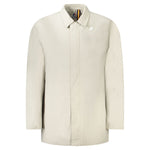 K-WAY Beige Polyamide Men Jacket KW-38812-XL
