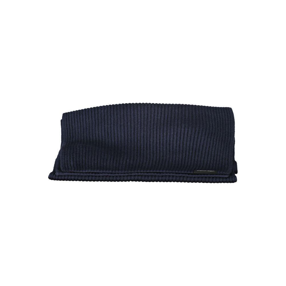 Calvin Klein Blue Cotton Scarf CA-27486