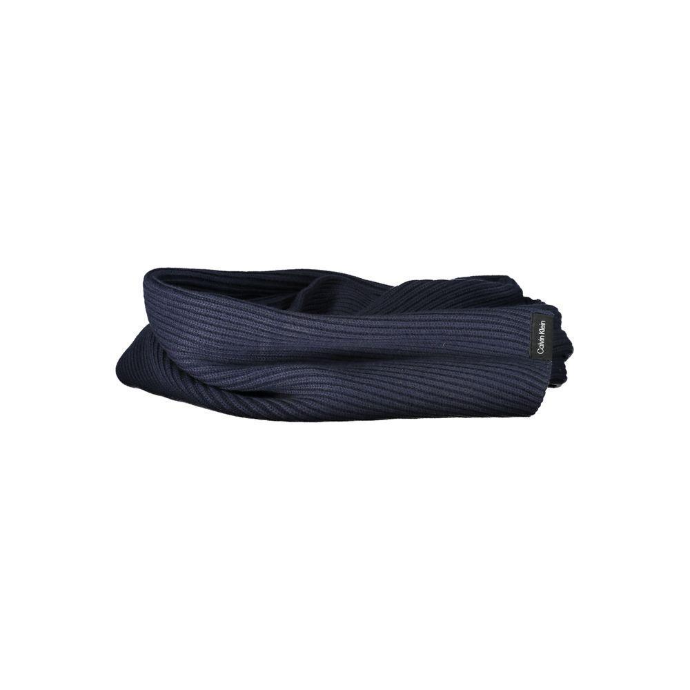 Calvin Klein Blue Cotton Scarf CA-27486