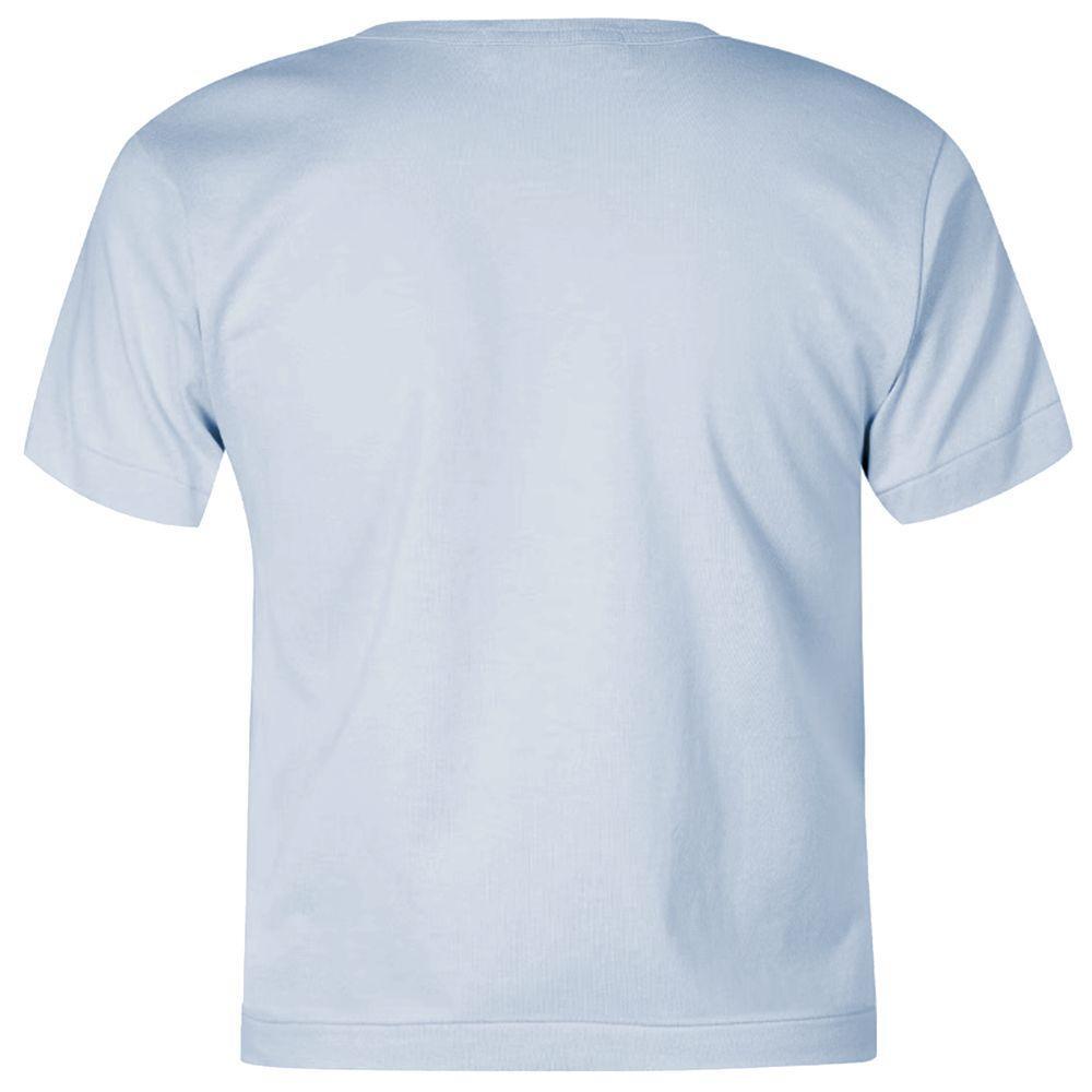 Comme Des Fuckdown Blue Cotton Tops & T-Shirt CO-15661-XS