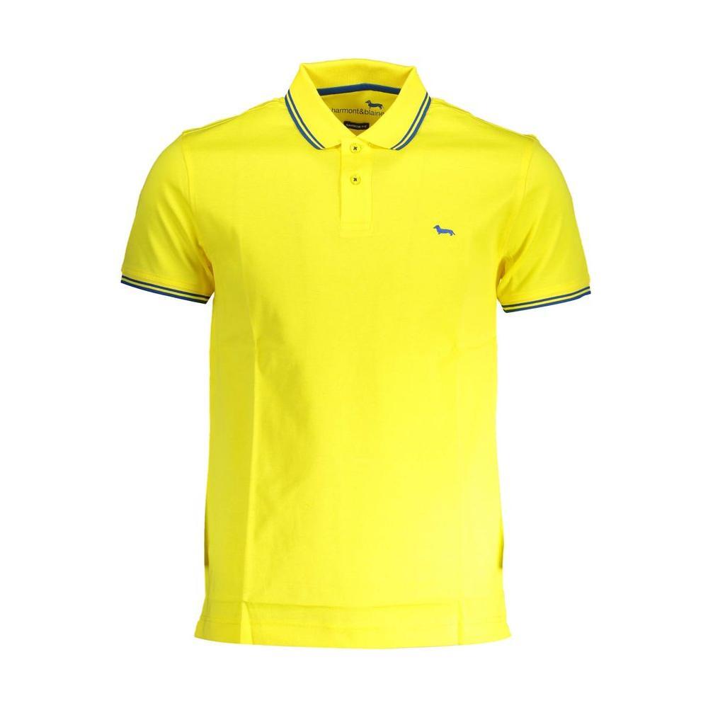 Harmont & Blaine Yellow Cotton Polo Shirt