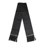 Dolce & Gabbana Black White Polka Dot Fringes Foulard Scarf