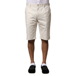 Dolce & Gabbana Beige Cotton Stretch Mid Waist Bermuda Shorts PAN76524-50