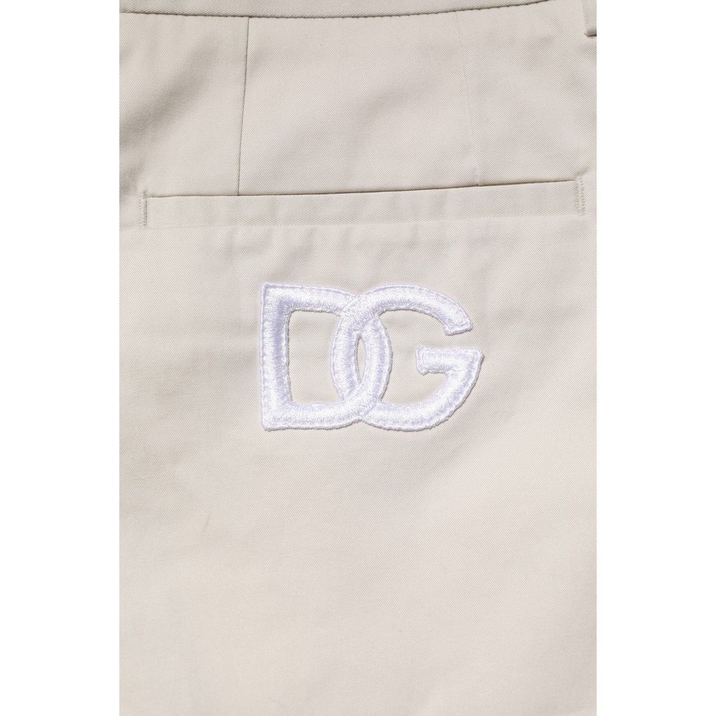 Dolce & Gabbana Beige Cotton Stretch Mid Waist Bermuda Shorts PAN76524-50
