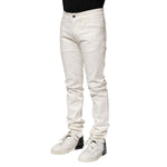 Dolce & Gabbana White Cotton Skinny Men Denim Jeans PAN75192-44