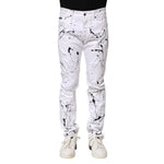 Dolce & Gabbana White ColorSplash Skinny Denim Jeans PAN75207-44