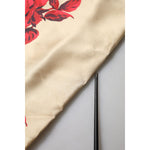 Dolce & Gabbana Beige Floral Spaghetti Strap Sheath Dress DR81757-50