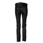 Dsquared² Black Washed Cotton Mid Waist Skinny Jeans PAN74489-38