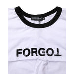 Dolce & Gabbana White Graphic Print Crew Neck Cropped T-shirt TSH906755-46