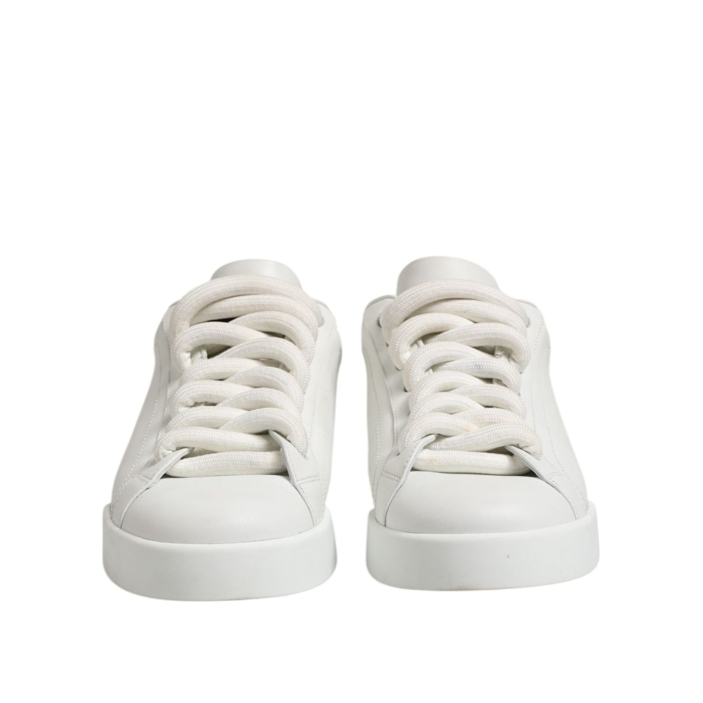 Dolce & Gabbana White Logo Lace Up Low Top Men Sneakers Shoes MV7480-44