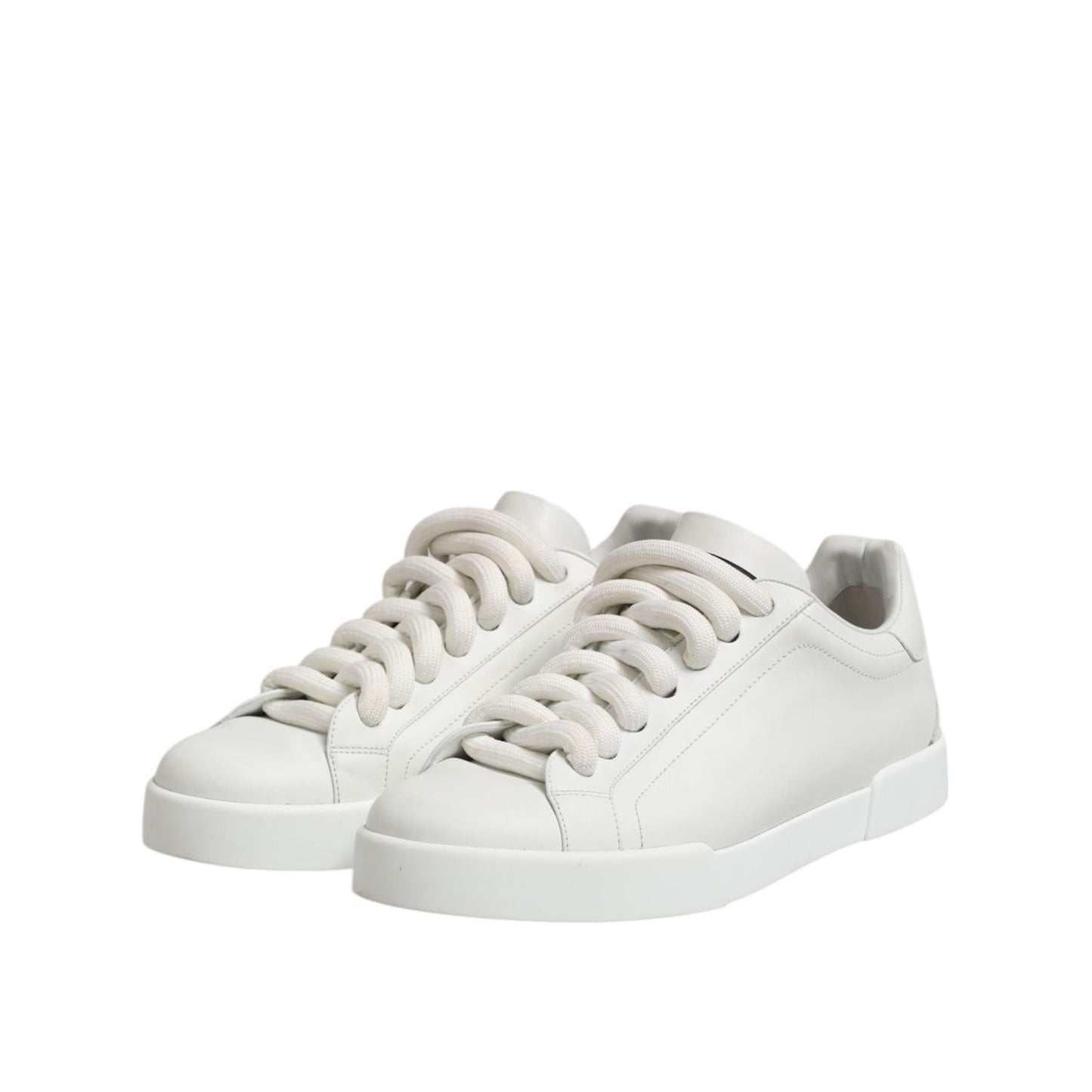 Dolce & Gabbana White Logo Lace Up Low Top Men Sneakers Shoes MV7480-44