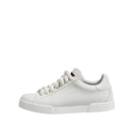 Dolce & Gabbana White Logo Lace Up Low Top Men Sneakers Shoes MV7480-44