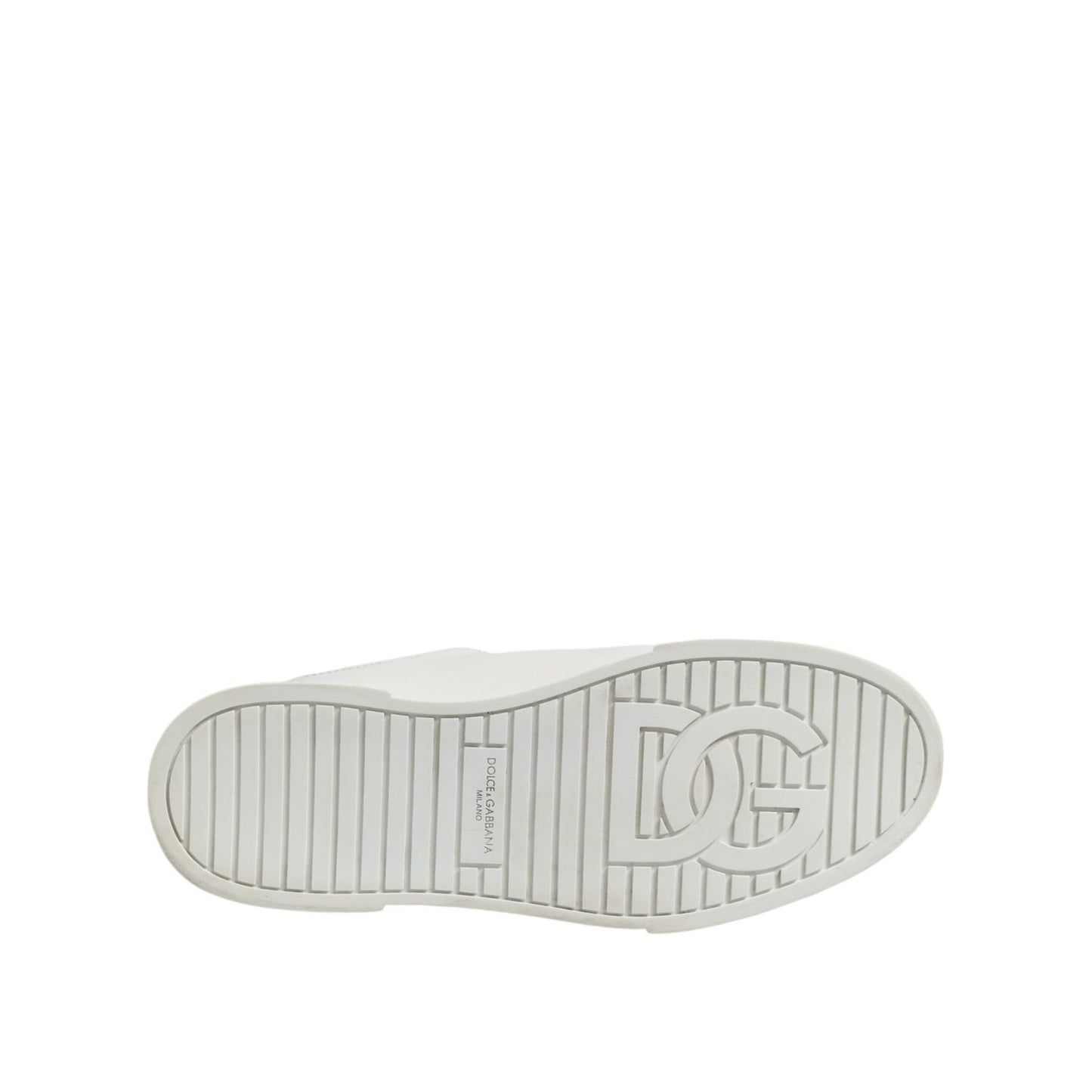 Dolce & Gabbana White Logo Lace Up Low Top Men Sneakers Shoes MV7480-44