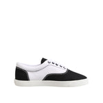 Dolce & Gabbana Black Cotton Canvas Lace Up Men Sneakers Shoes