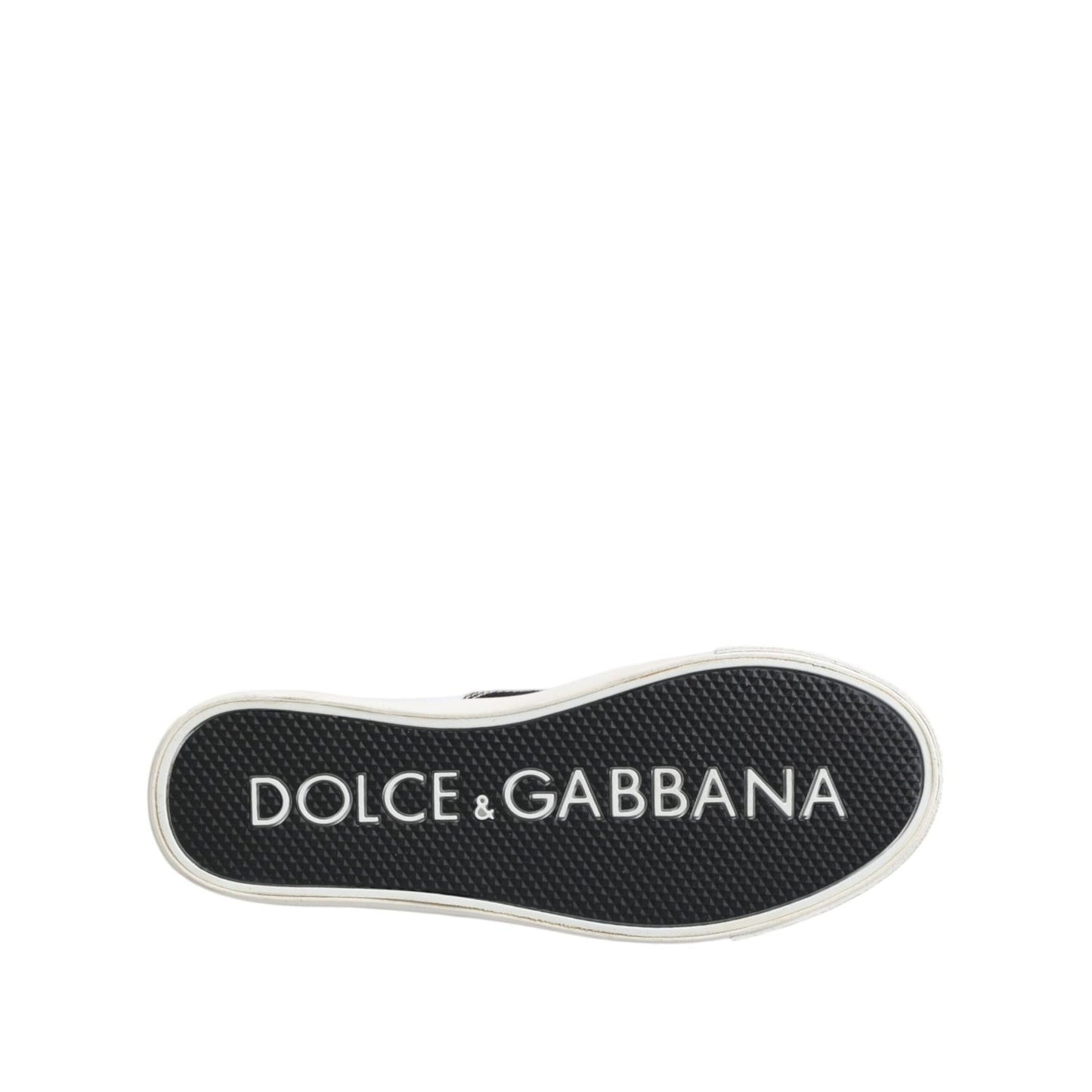 Dolce & Gabbana Black Cotton Canvas Lace Up Men Sneakers Shoes