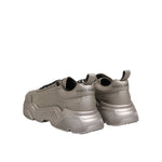 Dolce & Gabbana Silver DAYMASTER Leather Men Sneakers Shoes MV7521-41