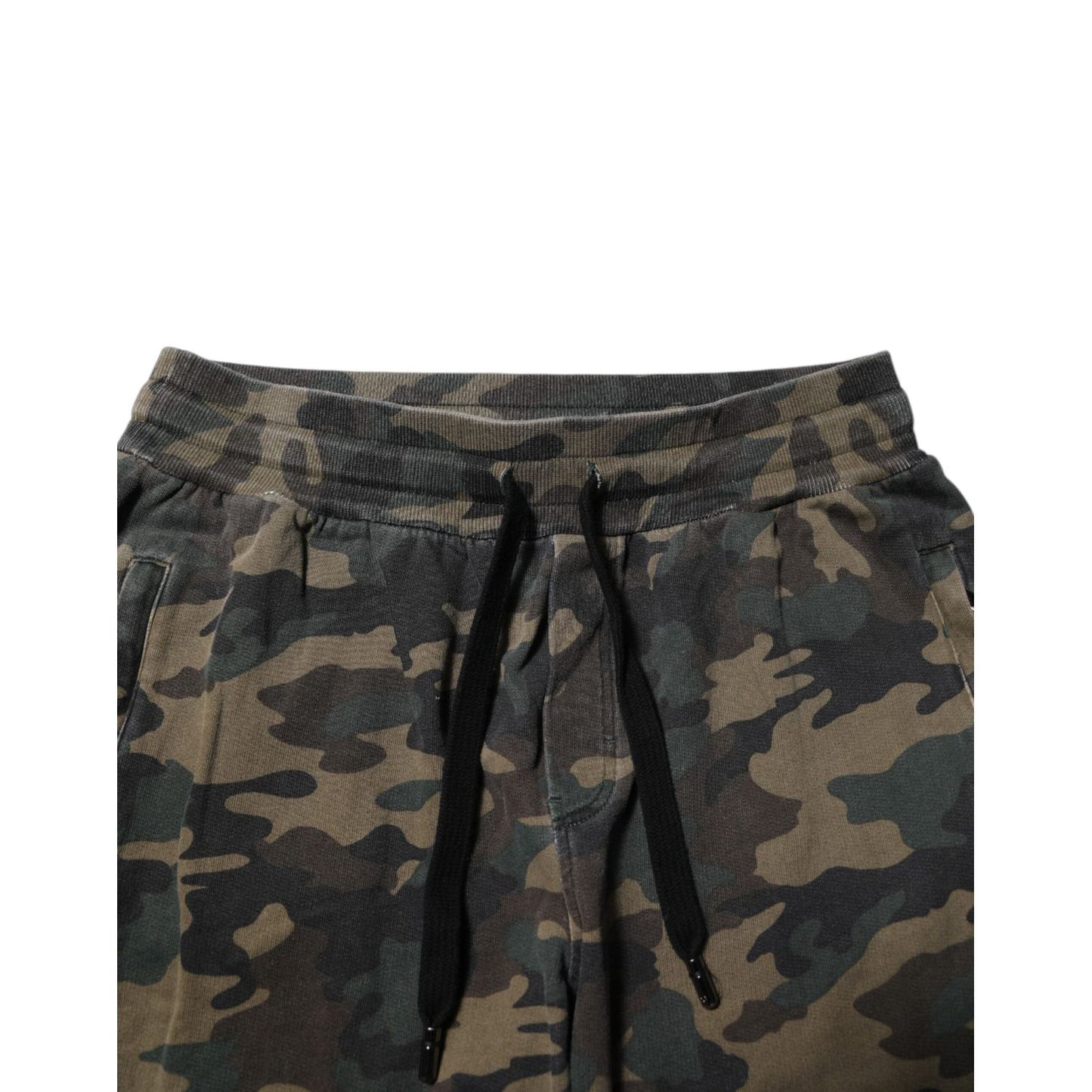 Dolce & Gabbana Brown Camouflage Cotton Men Jogger Pants PAN76332-52