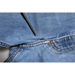 Dolce & Gabbana Blue Washed Tattered Logo Plaque Denim Jeans PAN76350-52