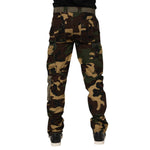 Dolce & Gabbana Brown Cotton Camouflage Cargo Pants PAN76419-46