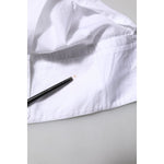 Dolce & Gabbana White Cotton Long Sleeves GOLD Formal Shirt TSH90588-44