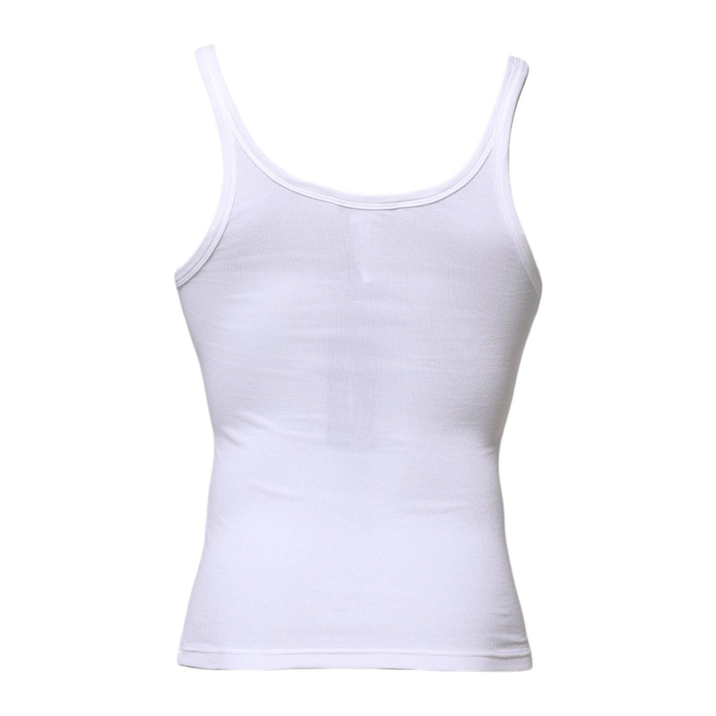 Dolce & Gabbana White Sleeveless Round Neck Men Tank T-shirt TSH906951-2