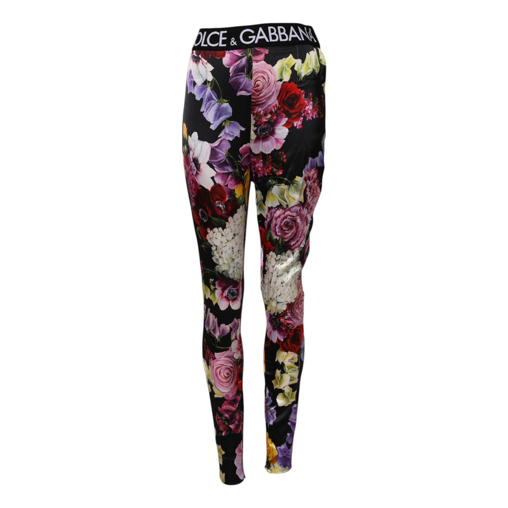 Dolce & Gabbana Multicolor Floral Legging Stretch Waist Pants PAN74991-40