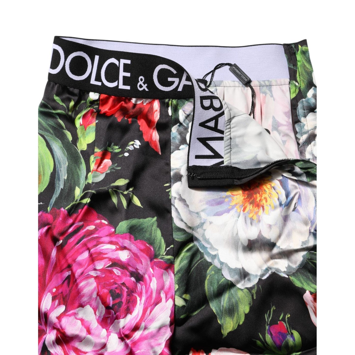 Dolce & Gabbana Multicolor Floral Legging Stretch Waist Pants PAN74996-40