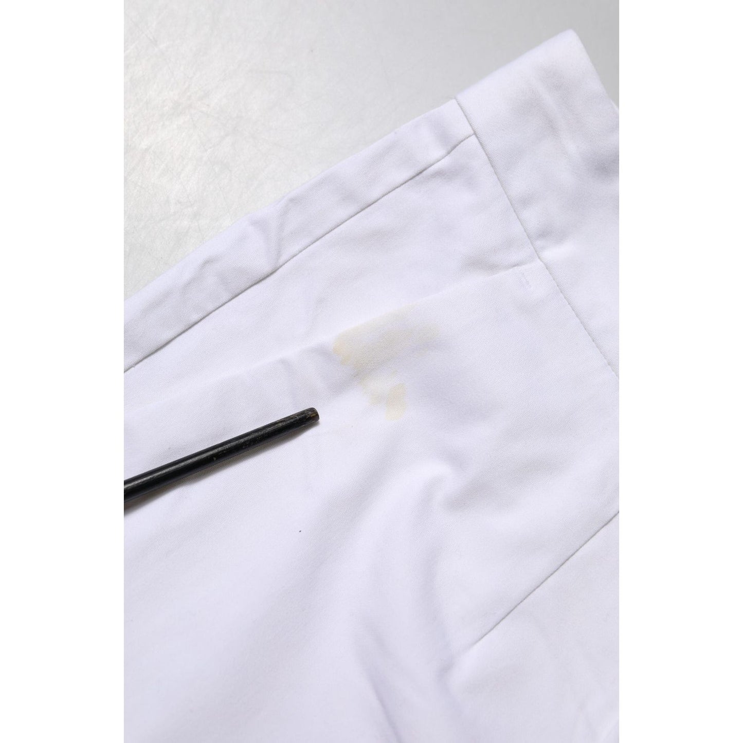 Dolce & Gabbana White Cotton Stretch Mid Waist Jeans PAN75132-40
