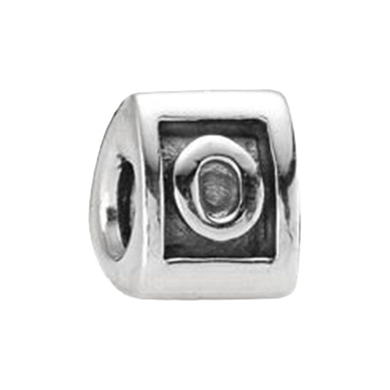 PANDORA CHARMS Mod. LETTER O INITIAL BEAD Charms & Pendants PANDORA Light Gray