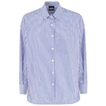 Comme Des Fuckdown Blue Cotton Shirt CO-13479-XS